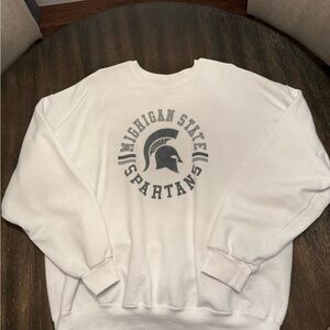 Michigan State Spartans White Sweater